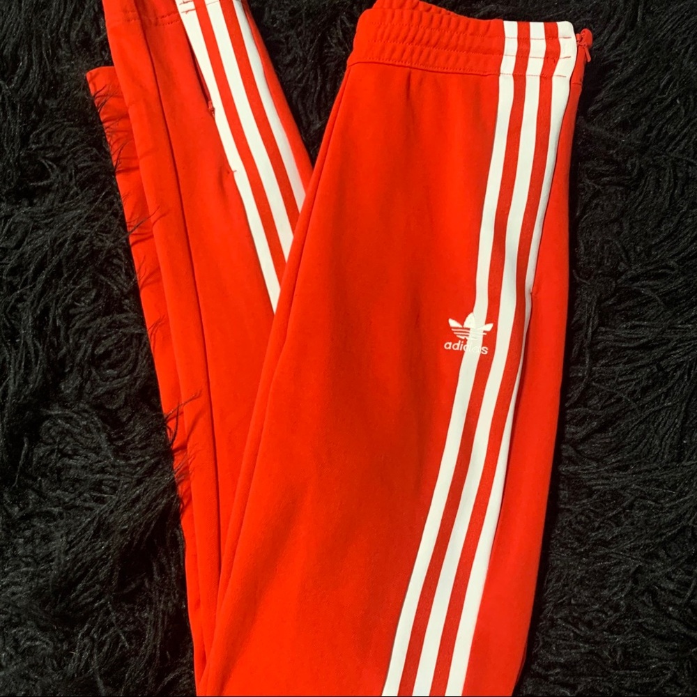 ADIDAS orange women’s joggers